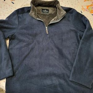Mens London Fog half zip sweatshirt